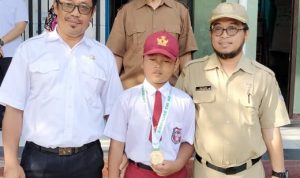 Bikin Bangga, Rafa Pelajar SD Bintara Jaya VII Boyong Emas Taekwondo