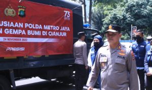 Polda Metro Jaya Kirim Bantuan Kemanusiaan ke Korban Gempa Bumi Cianjur