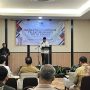 Direktur Utama PT Mitra Patriot David Rahardja saat memberikan sambutan.