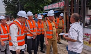 Peninjauan lokasi proyek ducting Kota Bekasi.