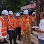 Peninjauan lokasi proyek ducting Kota Bekasi.